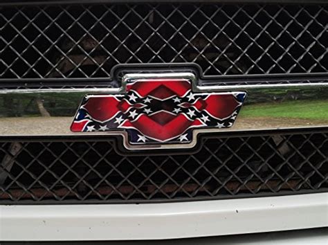Old Chevy Bow Tie Decal. . Rebel flag chevy bowtie grille emblem